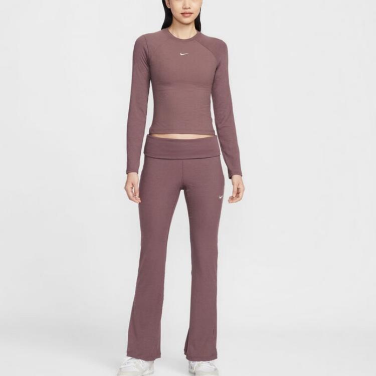 Nike Round Neck Pullover Versatile Long Sleeve Raglan T-Shirt Women tops IF0237502