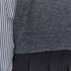 Maxza Stripe Shirt Layered High Neck Knit
