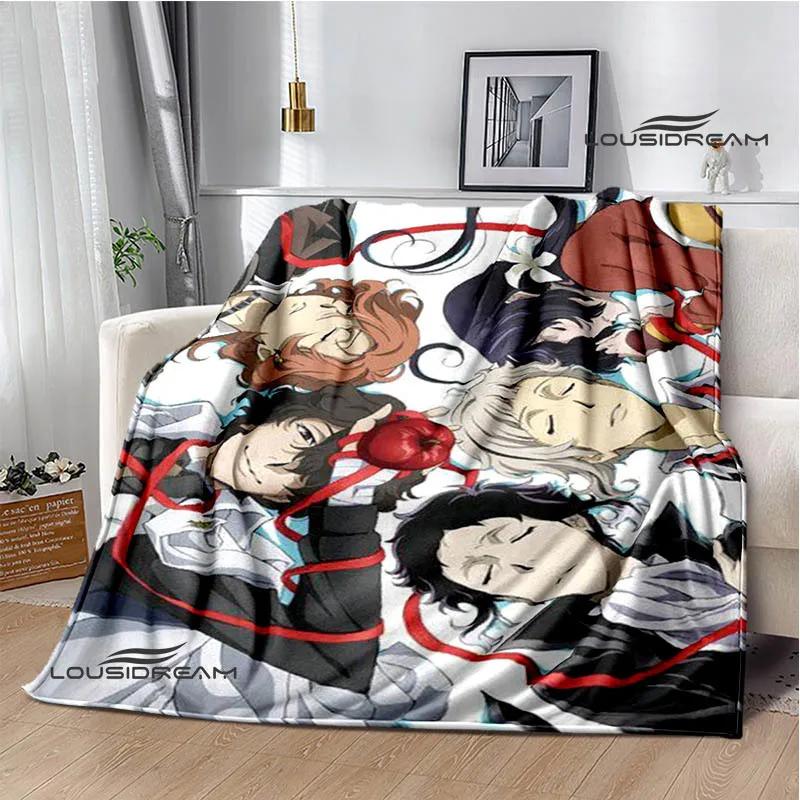 Cartoon bungou stray dogs printed blankets Picnic blanket Warm Flannel blankets Home bed linings blankets for beds Birthday Gift