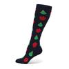 Compression Women Men Stockings Popular Love Pattern Stripe Lattice Star Compress Socks Running Sports Elastic Pressure