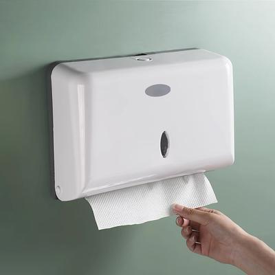 Wall Mount Paper Towel Box Universal El Toilet Commercial Tissue Dispensers Punch-free Multifold Tri-Fold Paper Holder Home