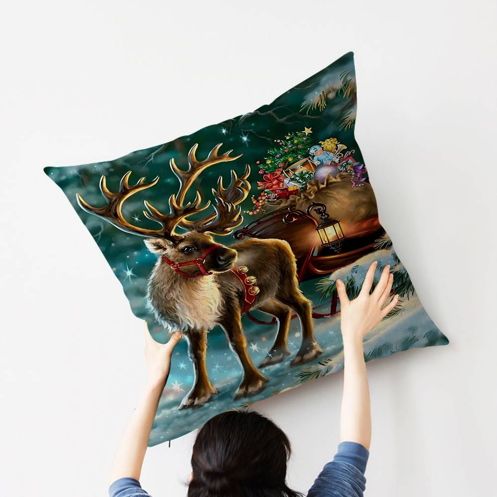 Дизайн наволочки с Рождеством Чехол для подушки Декор Праздничный декор 30cmx30cm
