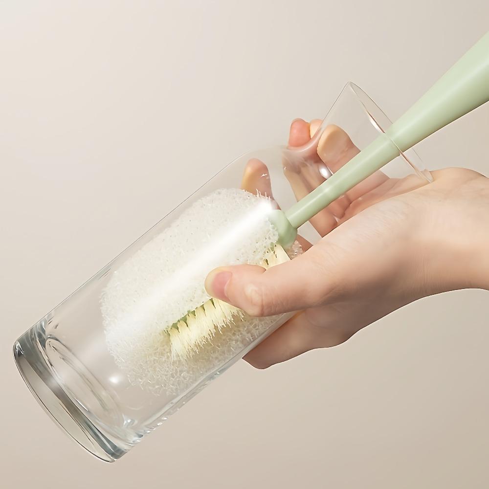 1pc Long Handled Bottle Brush - 360° No Dead Cleaning Tool for Stubborn Stains, Multi-Functional Plastic Brush for All Bottles 1-27pcs