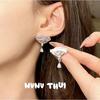Vintage Shell Pearl Mother Of Necklace Earrings Ring Set French Retro Jewelry Women