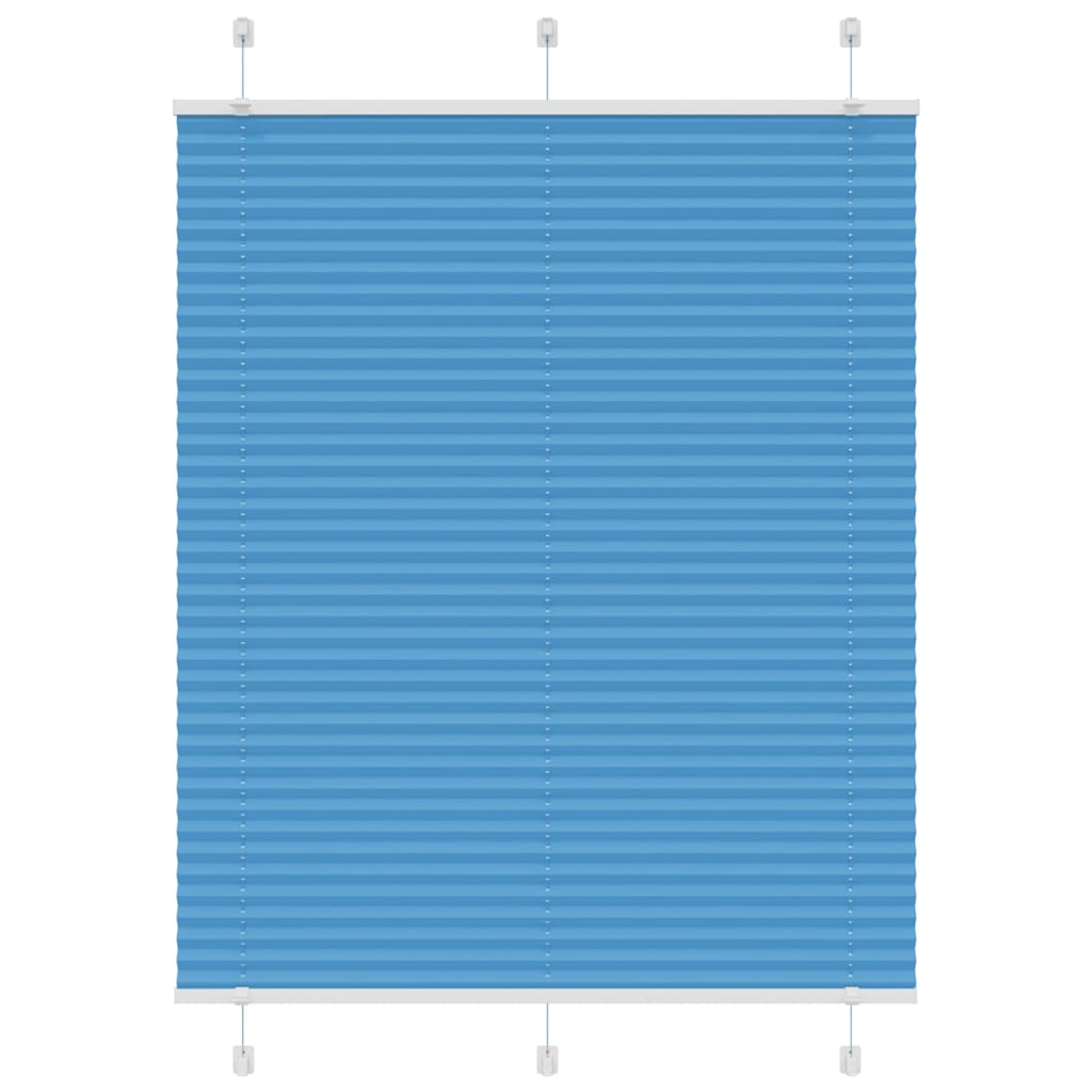 Blue Pleated Roller Blind 105X150 Cm Fabric Width 104.4Cm