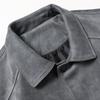 JOW Men's Vintage Washed Suede Lapel Jacket