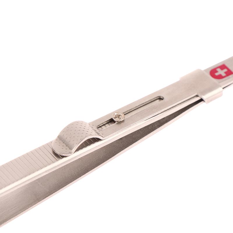 Jewelry Making Tool Tweezers Concave Groove Diamond Stainless Steel Adjustable Craft Tools For Jeweler