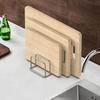 Household Stainless Steel Cutting Board Rack Cutting Lid Rack Board Storage Combination Space-saving Storage Rack