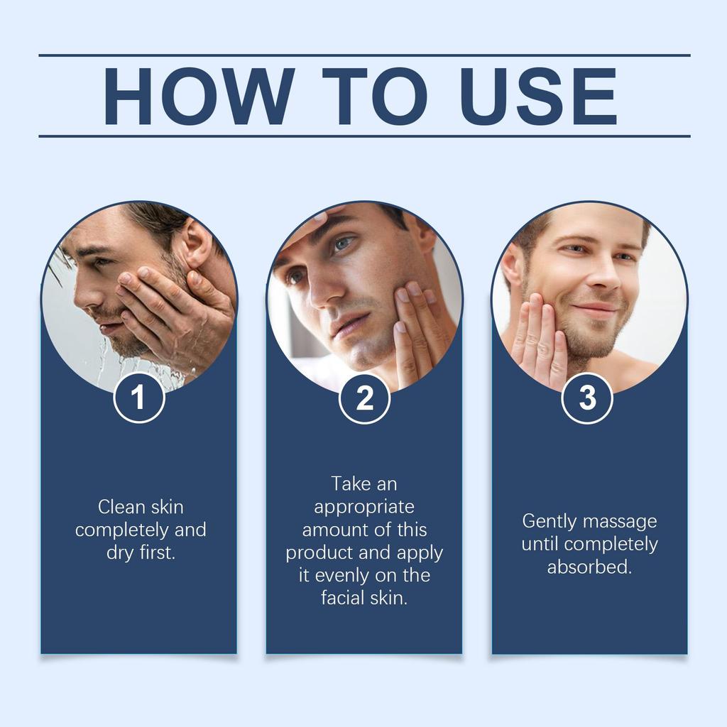East Moon Men Face Firming Essence Lotion Anti Aging Reduce Fine Lines Wrinkles Hydrating Moisturizing Daily Skin Care 100ml