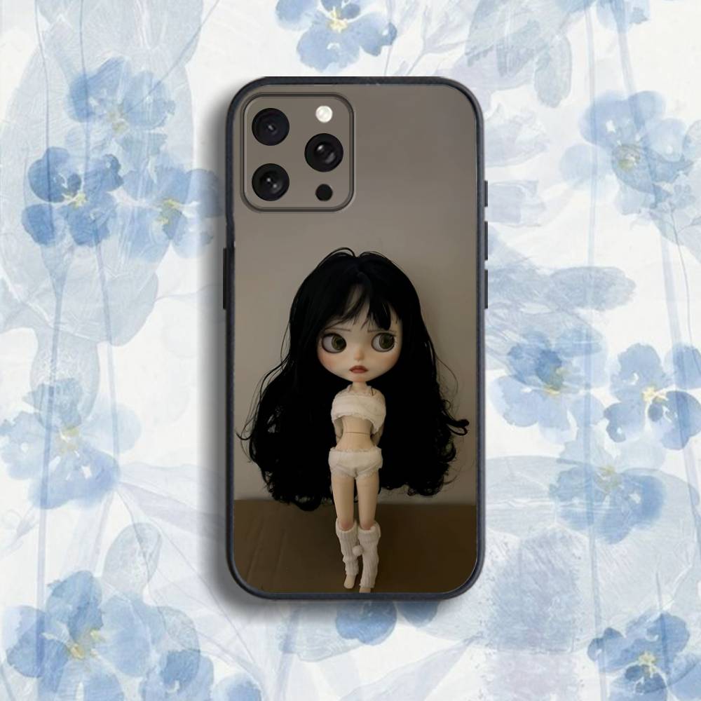Fashion d-doll B-Blythe Phone Case For iPhone 17,16,15,14,13,12,Pro,Max,Plus,E,SE4,Air,Mini Black Soft Box