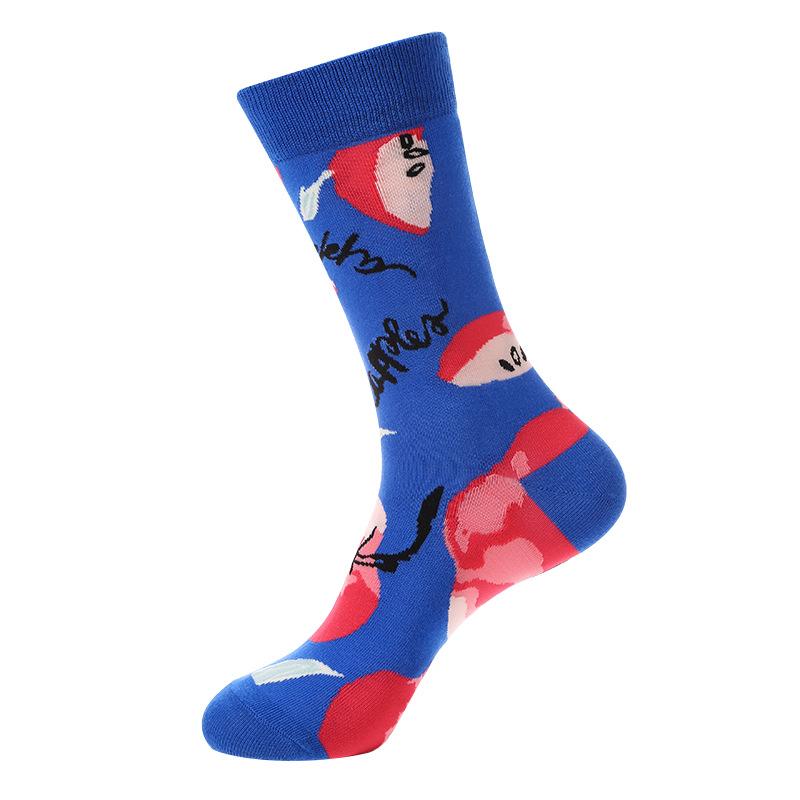 Cartoon Fruit Animal Cake Flower Mixed Colors, Pure Cotton, INS Fashion Brand, Net Red, Casual Fashion Socks for Men and Women