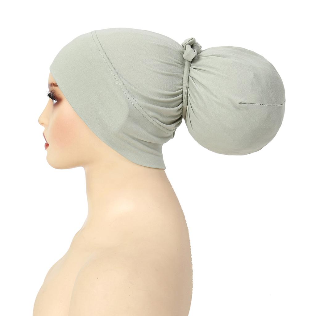 2025 New Soft Muslim Turban Hat Inner Hijab Caps Islamic Underscarf Bonnet India Hat Hair Loss Female Headwrap Turbante Mujer