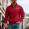 Men's Winter Heavyweight Velvet-Lined Loose-Fit Stand Collar Pullover Hoodie
