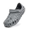 Men's 2025 Summer EVA Thick Sole Open Toe Sandals - Soft Sole Beach and Outdoor Sports Slippers with Fingerprint Hole Design