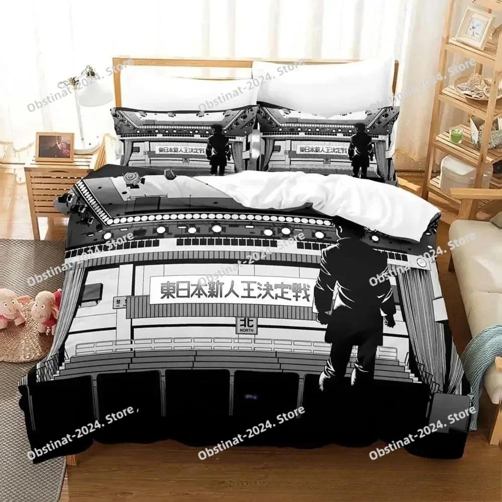 Fashion 3D Printing Anime Hajime No Ippo Bedding Set Print With Pillowcase Duvet Cover Soft Single Double Queen Super King Size