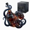 Oktopusförmiger Glas-Whisky-Dekanter Handgefertigte Künstlerflasche mit detailliertem Tentakeldesign zur Aufbewahrung und Präsentation von Spirituosen