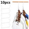 10 Pcs Space Saving Magic Hangers Sturdy Plastic Holder Heavy Clothes Organizer For Dorms Apartments Small Closet