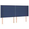 VidaXL Tête de Lit à LED Meuble de Chambre à Coucher Accessoire de Lit Double Tête de Cadre de Lit Intérieur Bleu 3123928