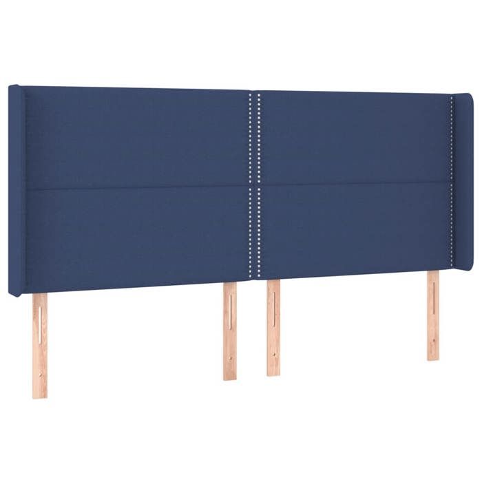 VidaXL Tête de Lit à LED Meuble de Chambre à Coucher Accessoire de Lit Double Tête de Cadre de Lit Intérieur Bleu 3123928