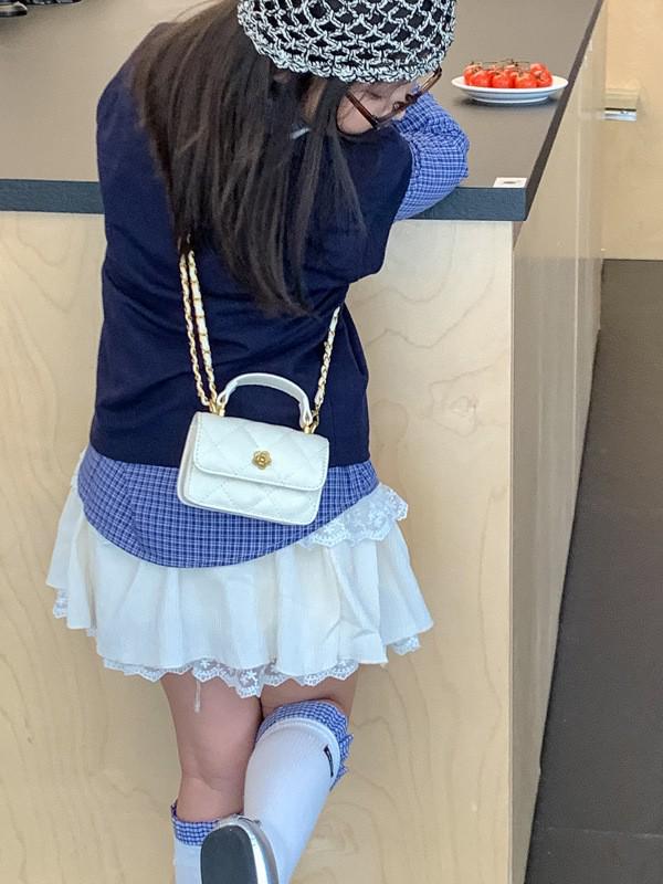 Cross-border Mini Square Kids' Handbag: Diamond Pattern, Embroidered, Versatile Crossbody and Coin Purse for Girls