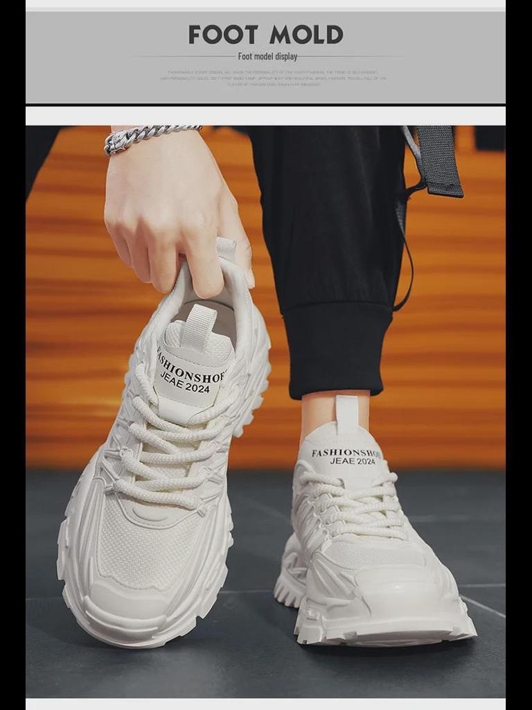 Daddy 2024 Men's Trendy Breathable Thick-Soled Running Sneakers & Casual Shoes