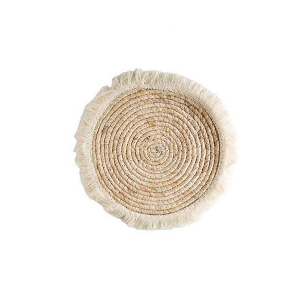 Boho Style Rattan Woven Wall Ornament Handmade Hanging Wall Plate  Home Decoration