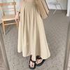 Spring Summer Women Colorful Long Skirts Girls Versatile Comfortable Elastic Dress Female Concise Leisure Vacation Skirts