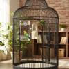 2PCS Bird Feeder and Waterer Set Treat Container AntiWaste Tray Durable ABS Cage Accessories for Small Medium Birds