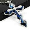 Elegant Multi-Layer Cross Pendant Necklace Jewelry