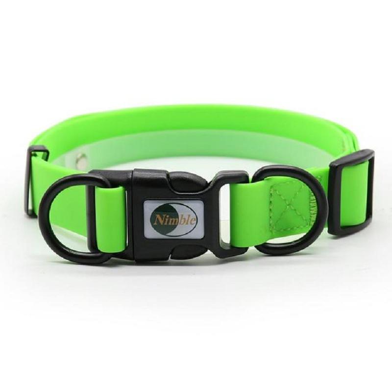 JanPet New High quality pet dog collar PVC waterproof Cat collar anti dirty easy to clean for Big small dogs puppy pet products