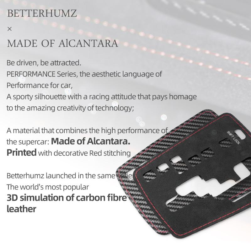 Made of Alcantara Betterhumz For Toyota Corolla E150 E151 2007-2013 Auto Gear Shift Lifter Trim Sticker Car Interior Accessories