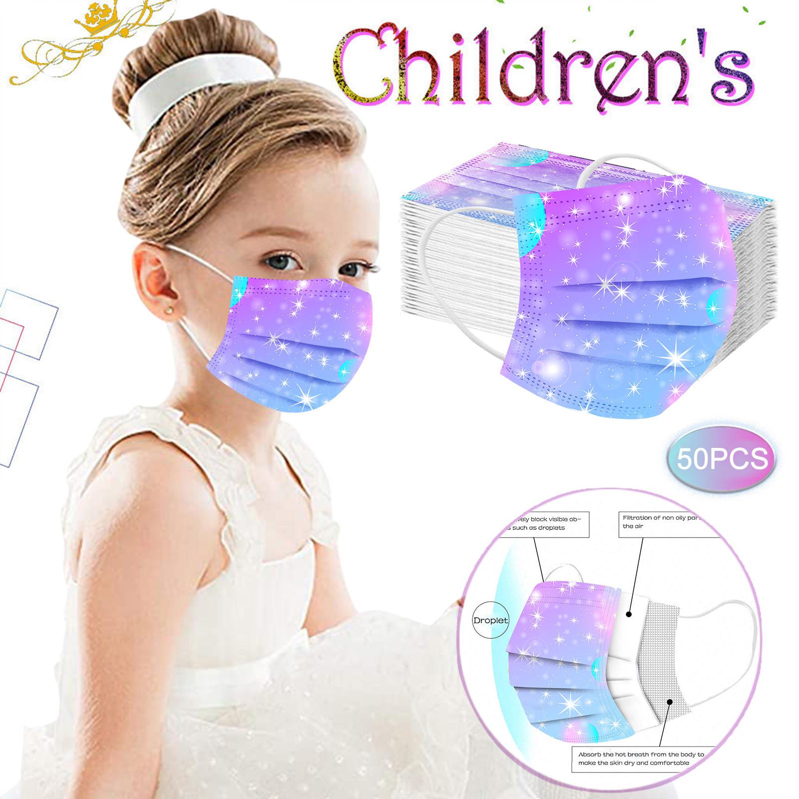 

Детская детская маска Одноразовая маска для лица Промышленная 3-слойная ушная петля 50 шт. Маска