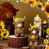 Halloweenské skotské náhorní dobytče Domácí zahradní ozdoby Selský jídelní stůl Rodinná vstupní ozdoba Dárky