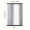 Silicone Drain Rack, Foldable Kitchen Sink Draining Rack for Vegetables And Dishes, Large Roll-up Folding Draining Rack with Heat Insulation Pad