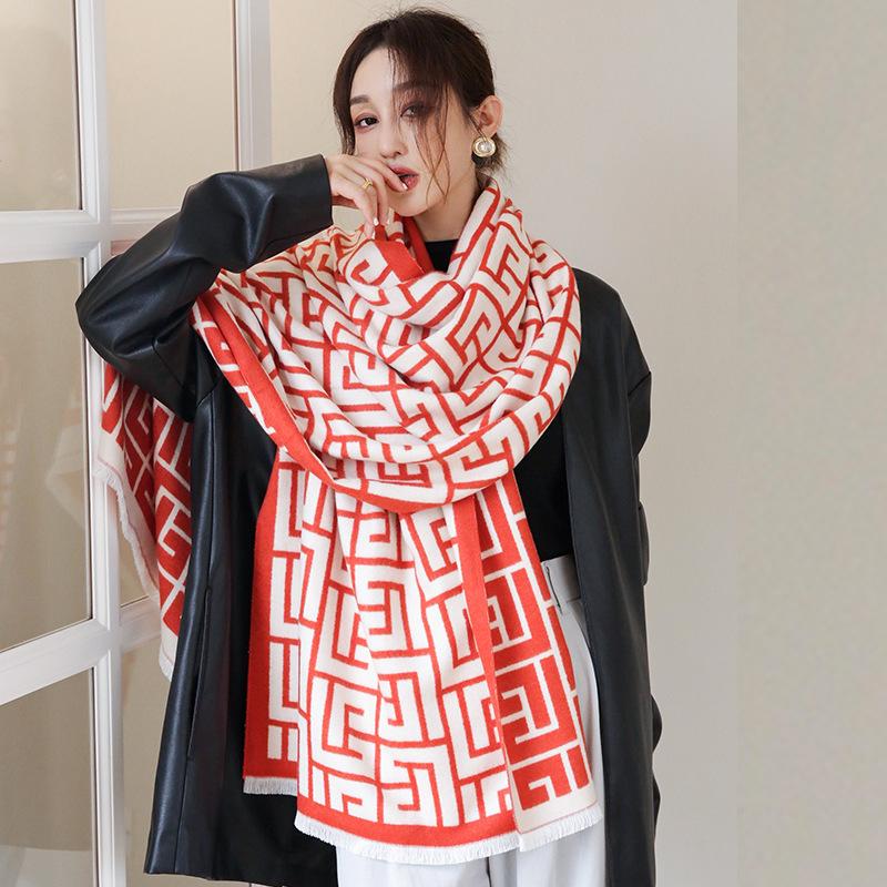 Women's Scarf Pashmina Shawls and Wraps for Evening Dresses Travel Office Winter Wedding Cashmere Feel Large Scarves
