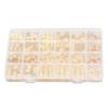 220pcs Hair Dreadlock Jewelry Rings Hollow Out DIY Hair Braiding Coils for Party Wedding Festival Gold Plating