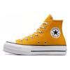 Converse All Star Lift Comfortable Daily High-top Canvas Shoes for Women in Yellow