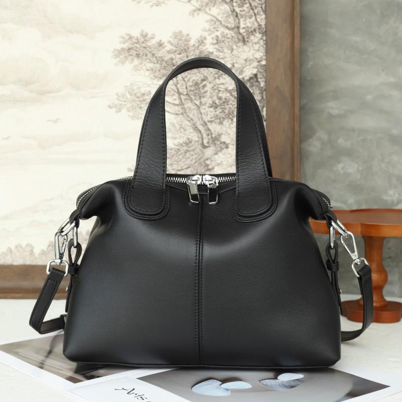 New Style Natural Top-layer Cowhide Pillow Bag Women's Portable Crossbody Commuting All-matching High-end Retro Shoulder
