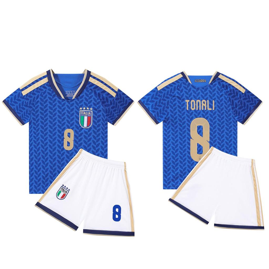 2627 Conjunto de Camiseta Mundial Infantil: Uniformes de Número Estrella para Portugal e Italia