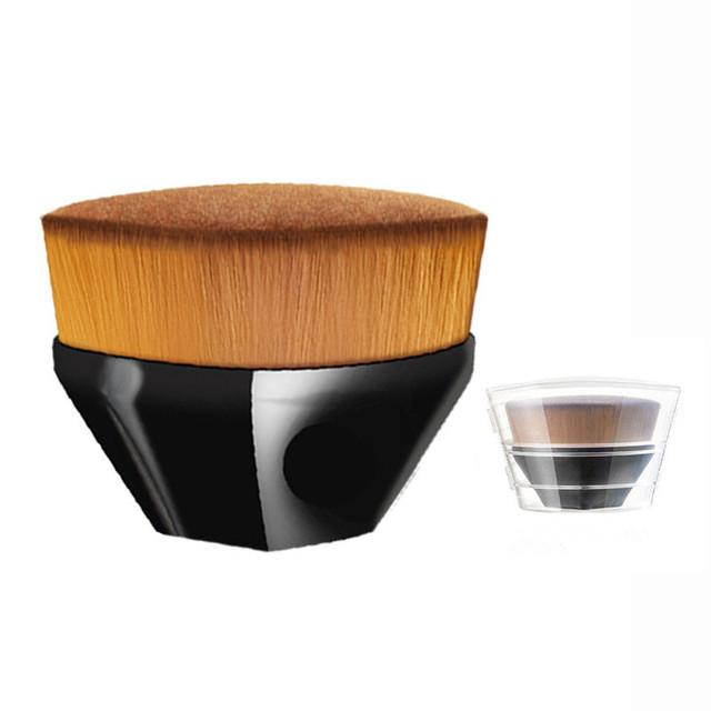 

1 шт., волшебная кисточка для макияжа, бесшовный консилер, мягкие кисти для пудры, пышные лепестки, инструмент для макияжа красоты чёрный