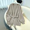 Cardigan Taglie Forti da Donna, Manica Lunga per Autunno e Inverno
