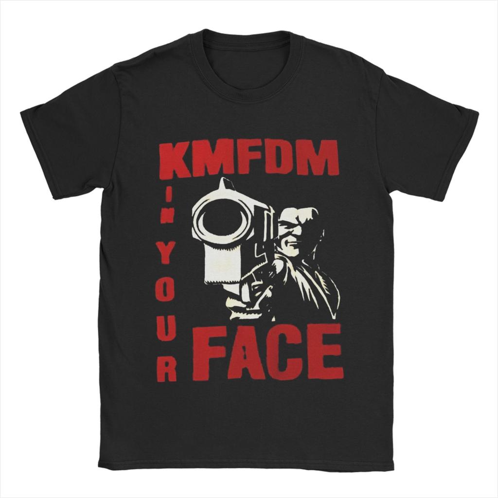 KMFDM Printed T Shirts Men Women  Cotton  Tee Shirt Clothing