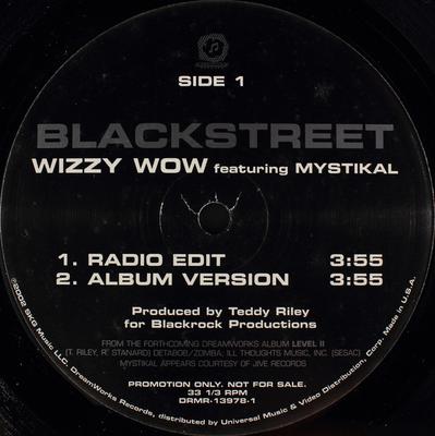 12inch Record BLACKSTREET, MYSTIKAL - Wizzy Wow DRMR139781PROMO Dreamworks Reco 2002 US Rap & Hip-Hop/R&B Used