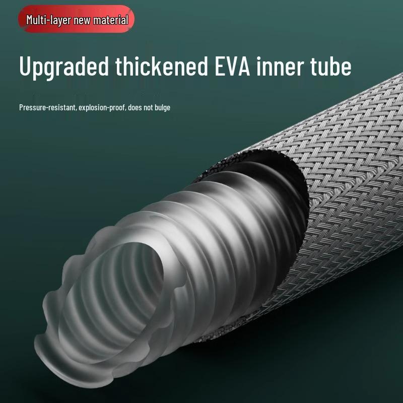 4-Point Universal Nylon Woven Shower Hose, Hot/Cold Explosion-Proof Pipe for Bath Heater & Shower Head Connection