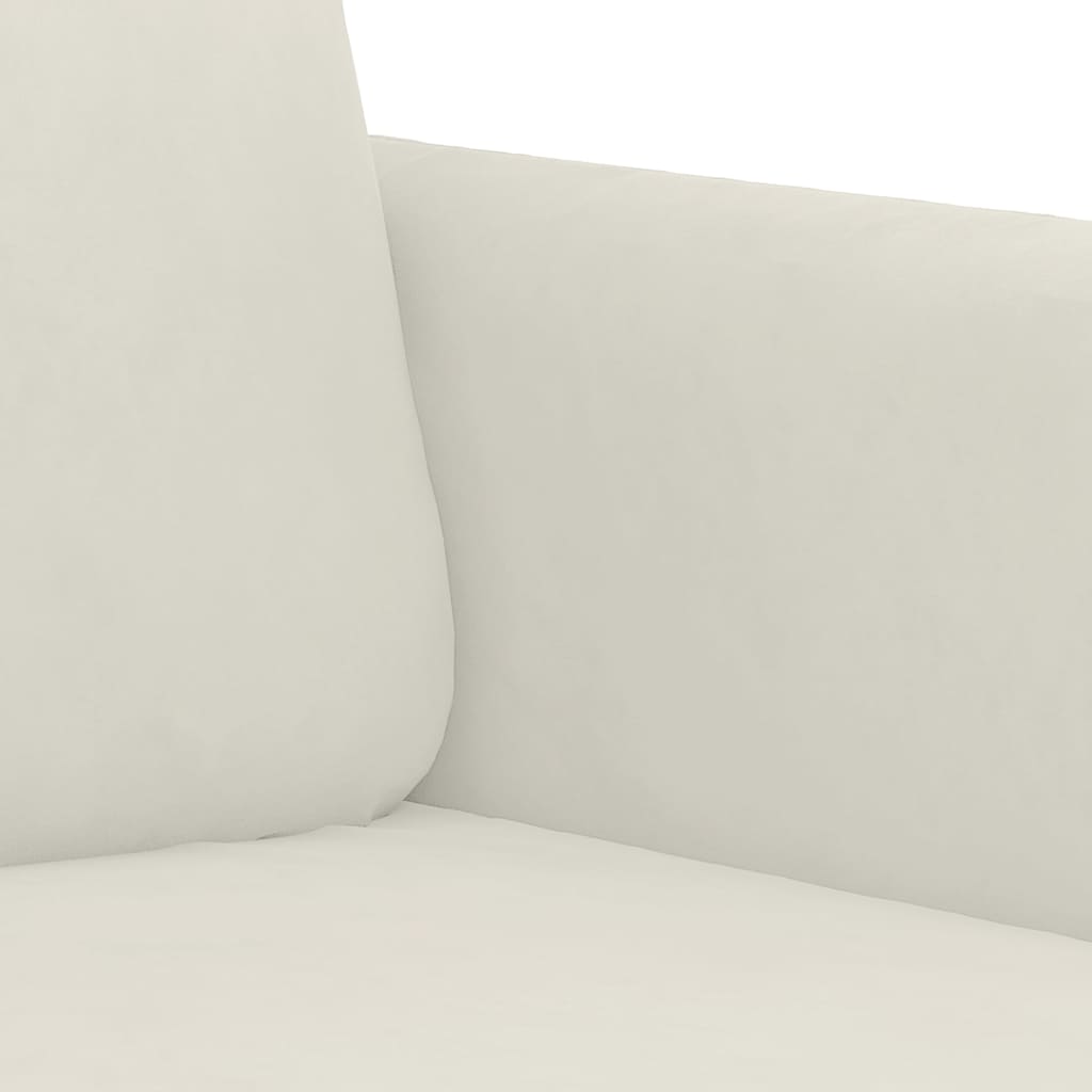 Cream Velvet Armchair 60 cm