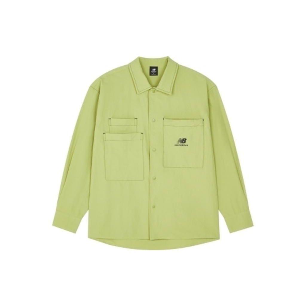 New Balance Jackets Men s Green Lapel Moderate Workwear AMJ23303-RYS XL