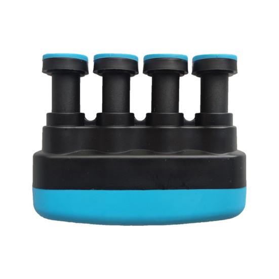 

Усилитель пальцев Тренажер для захвата рук Премиум-пружинный дизайн Легкий портативный тренажер для восстановления после травм рук Легкий портативный тренажер для гибкости пальцев синий