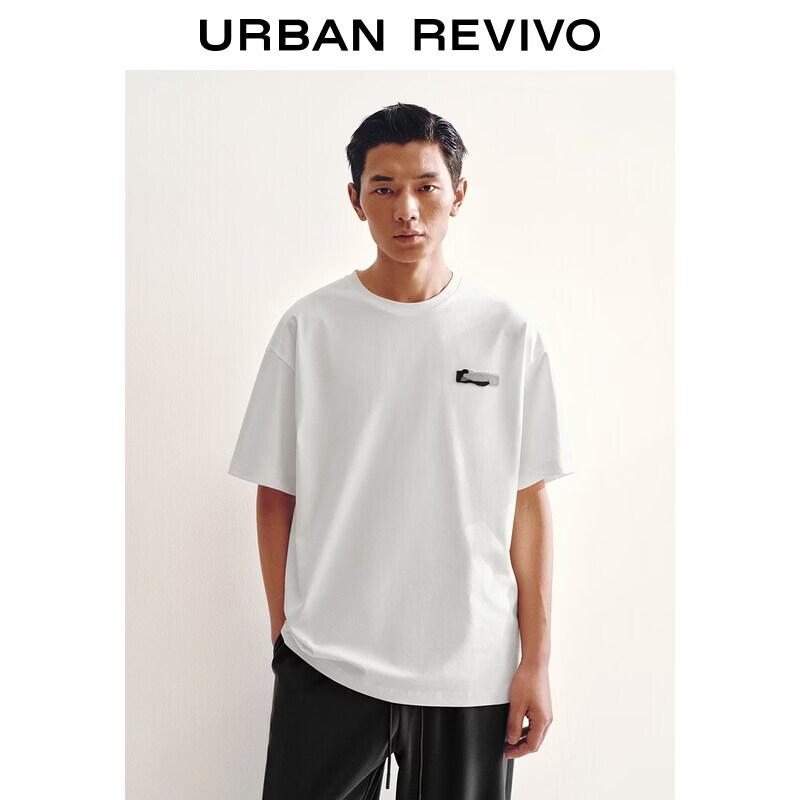 

UR Men s Casual Embroidered Drop Shoulder T-Shirt S