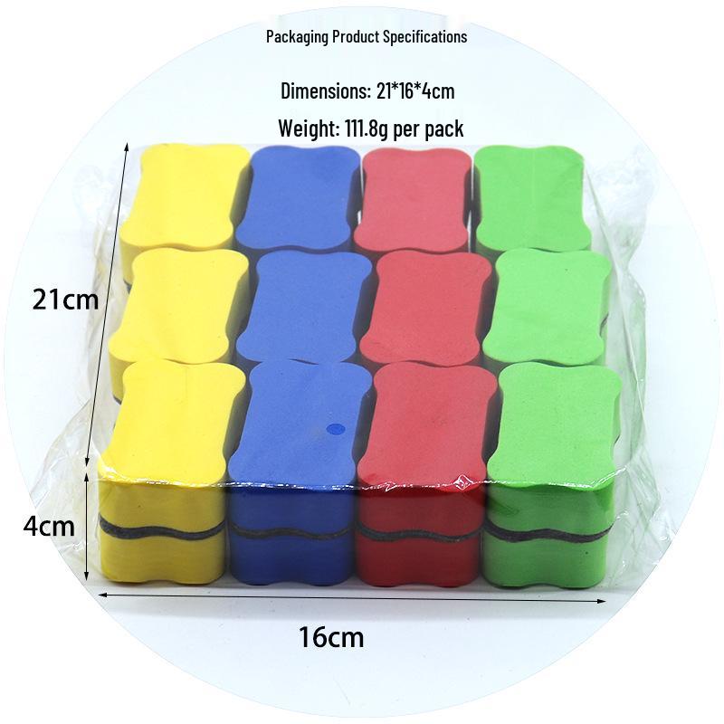 Non-Magnetic EVA Felt Whiteboard Eraser for Kids - Removable, Washable, Easy Wipe