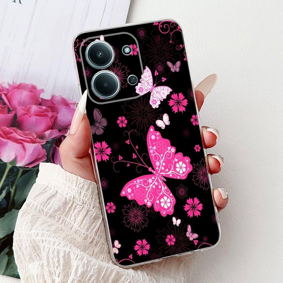 For Xiaomi Poco C85 4G Cover For Redmi 15C 4G Case Cute Cartoon Luxury Cool Boy Girls Fashion Butterfly Bumper Casing 25078RA3EA